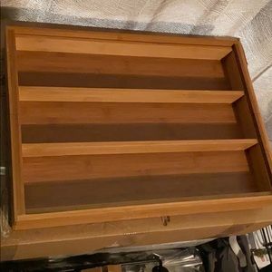 Wood drawer organizer
